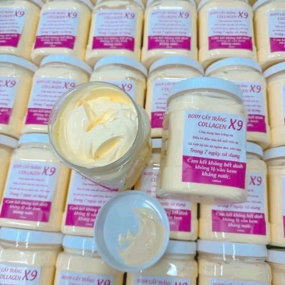 Luxury Skincare Sets - 1000ml X9 Body Cấy Trắng Colagen