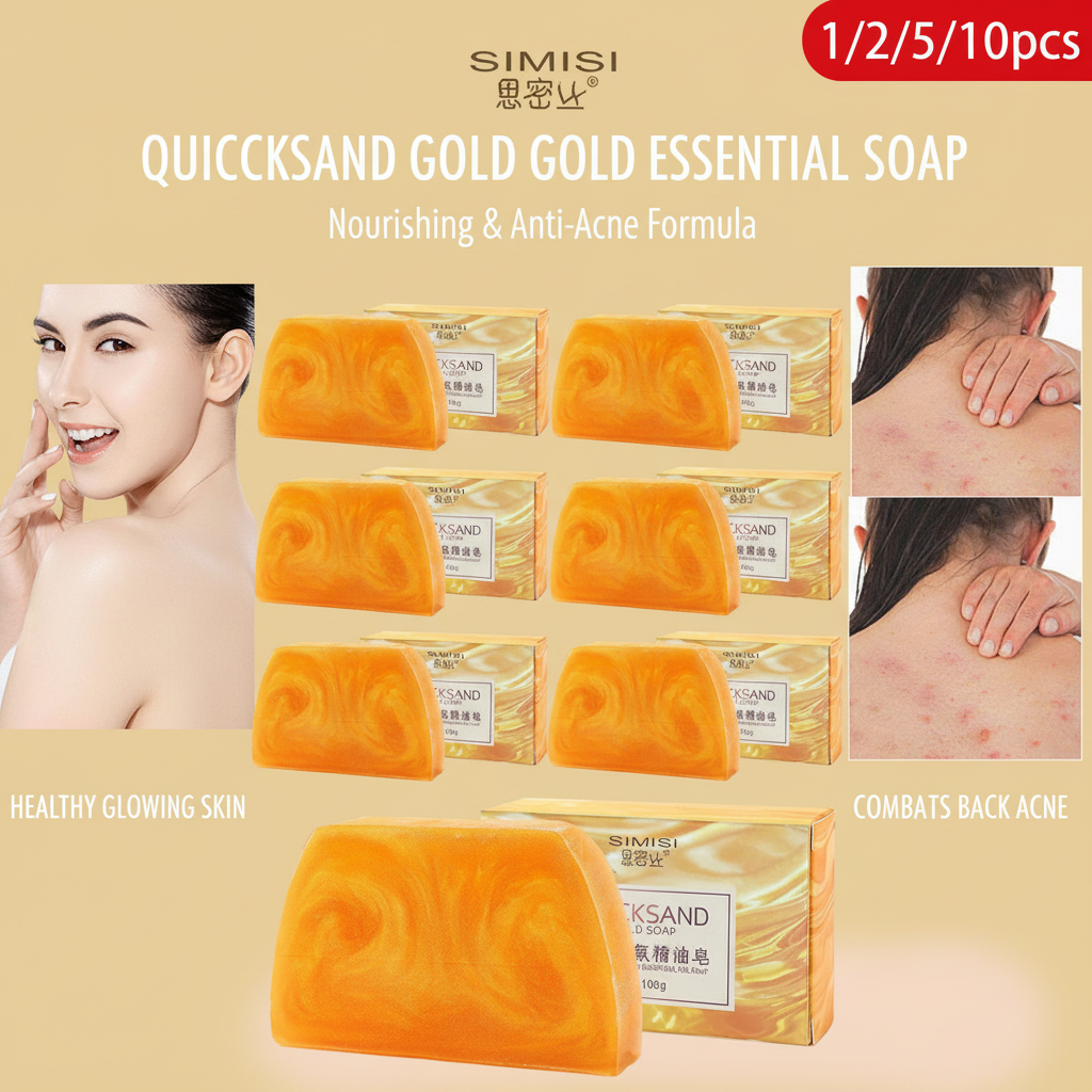 Luxury Skincare Oil - Handmade Gold Soap Trapezoidal Rubber Peptide