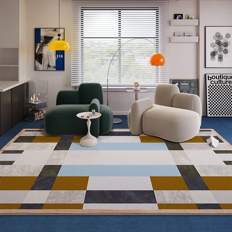 Luxury Skincare Retailers - VIKAMA Living Room Carpet Colorful Square