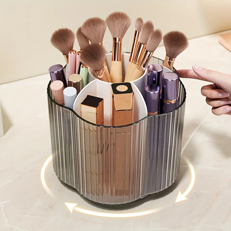 360° Rotating Makeup Brush Hol - Luxury Skincare Organizer incelemesi ve fiyatı