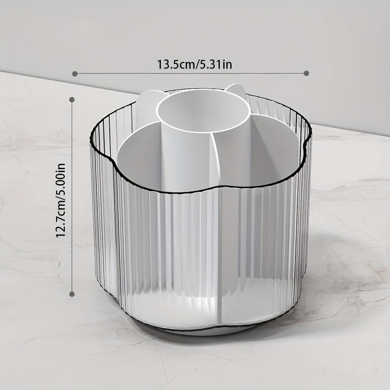 360° Rotating Makeup Brush Hol - Luxury Skincare Organizer incelemesi ve fiyatı