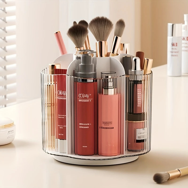 360° Rotating Makeup Brush Hol - Luxury Skincare Organizer incelemesi ve fiyatı