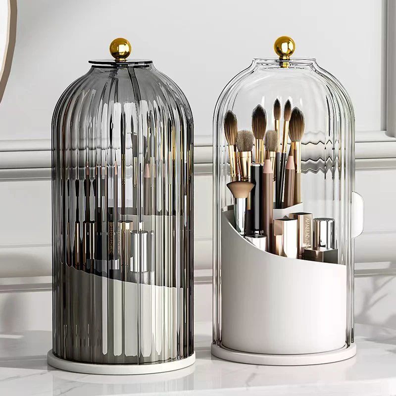 360° Rotating Makeup Brush Hol - Luxury Skincare Organizer incelemesi ve fiyatı
