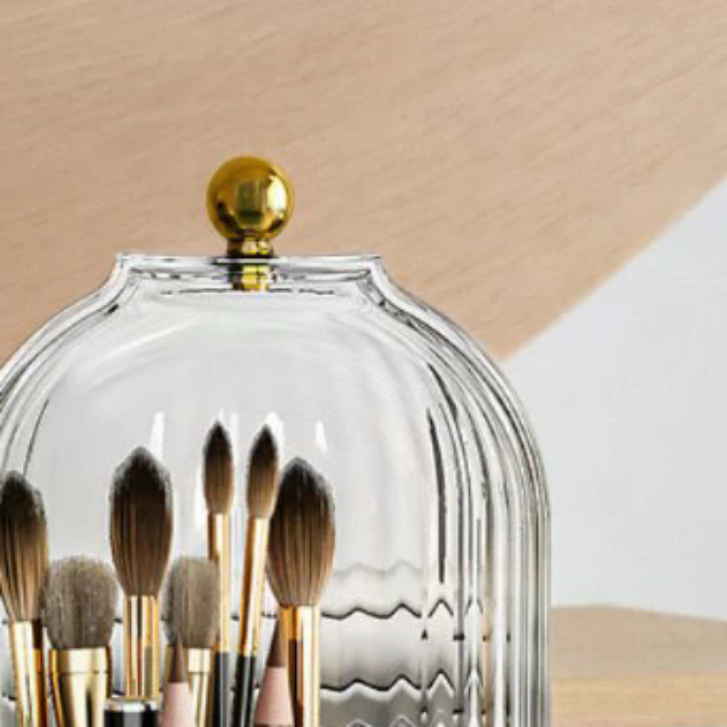 360° Rotating Makeup Brush Hol - Luxury Skincare Organizer incelemesi ve fiyatı